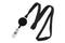 Black 3/8" Breakaway Lanyard with Badge Reel - 100 - All Things Identification