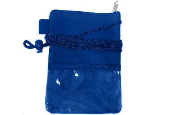 Royal Blue Vinyl Credential Wallet CW-6-RBLU - All Things Identification