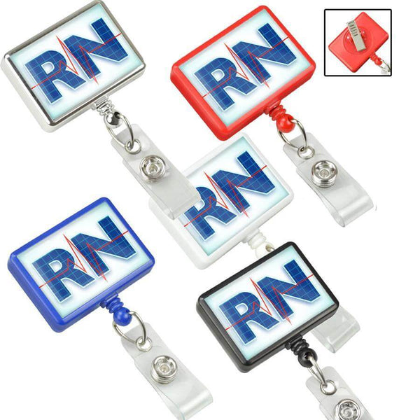 Custom Rectangle Badge Reels - All Things Identification
