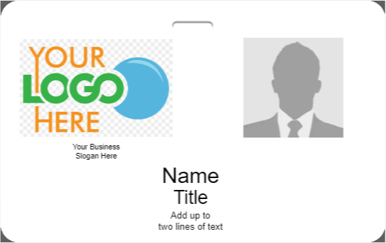 Employee ID Badge Template H-3