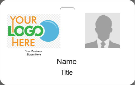 Employee ID Badge Template H-2