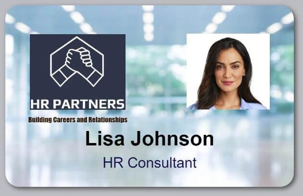 Employee ID Badge Template H-2