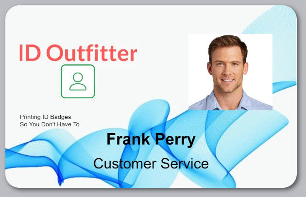 Employee ID Badge Template H-2
