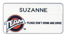 Tape Slot Plastic Name Badge - 2 3-4" x 1 3-8" - All Things Identification
