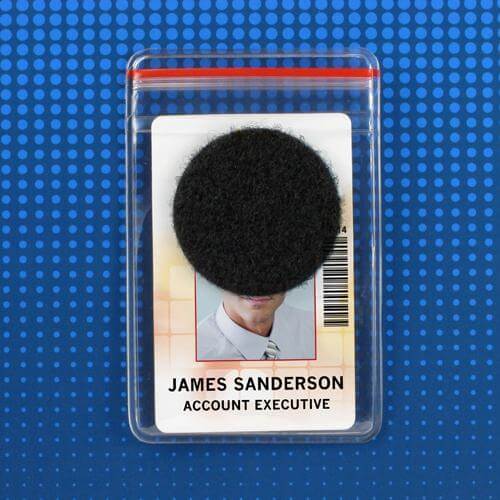 Heavy-Duty Vinyl Vertical Adhesive Badge Holder, 2.12" x 3.38" PPP-1 - All Things Identification