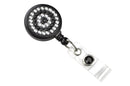 Black Rhinestone Badge Reel - 25 - All Things Identification
