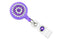 Neon Purple Rhinestone Badge Reel - 25 - All Things Identification
