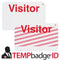 Manually Written OneStep Adhesive VISITOR TimeBadge 2003 - All Things Identification