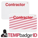 Manually Written OneStep Adhesive CONTRACTOR TimeBadge 2005 - All Things Identification