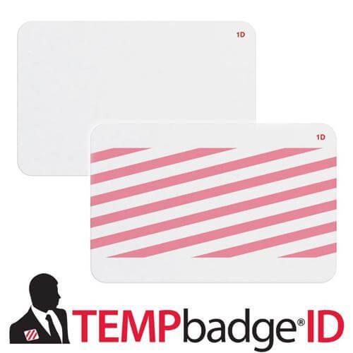 Thermal Printed OneStep Adhesive BLANK TimeBadge 2011 - All Things Identification