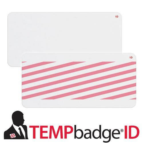 Thermal Printed OneStep Adhesive Extra-Long BLANK TimeBadge 2011L - All Things Identification