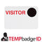TempBadge Writable Adhesive "Visitor" Badge BackPart with Expiring TimeSpot 5812 - All Things Identification