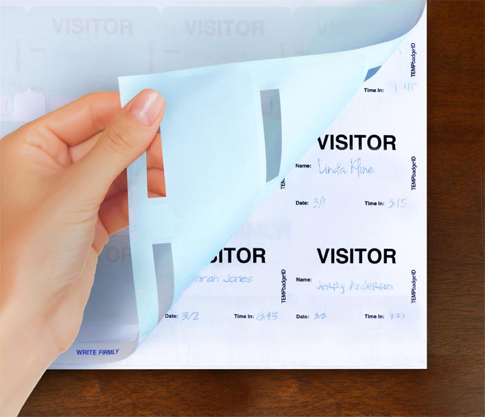 Tempbadge Visitor Badge Log Book 240 Badges 5721 - All Things Identification