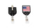 Patriotic Badge Reel USA Flag 25 Pack