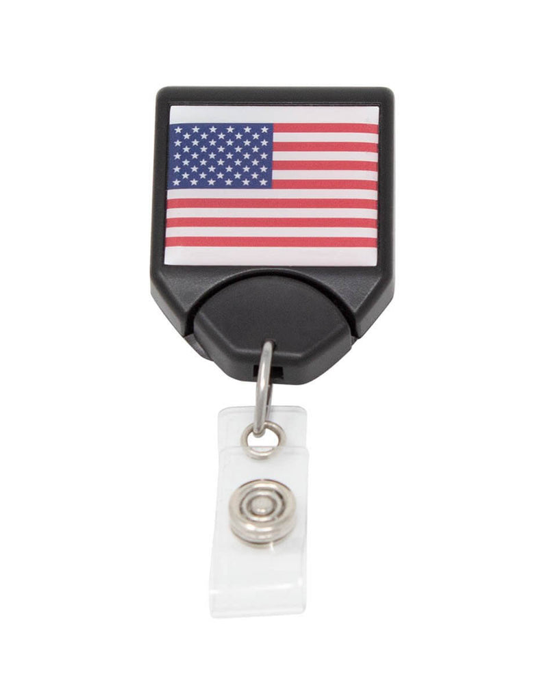 Patriotic Badge Reel USA Flag 25 Pack