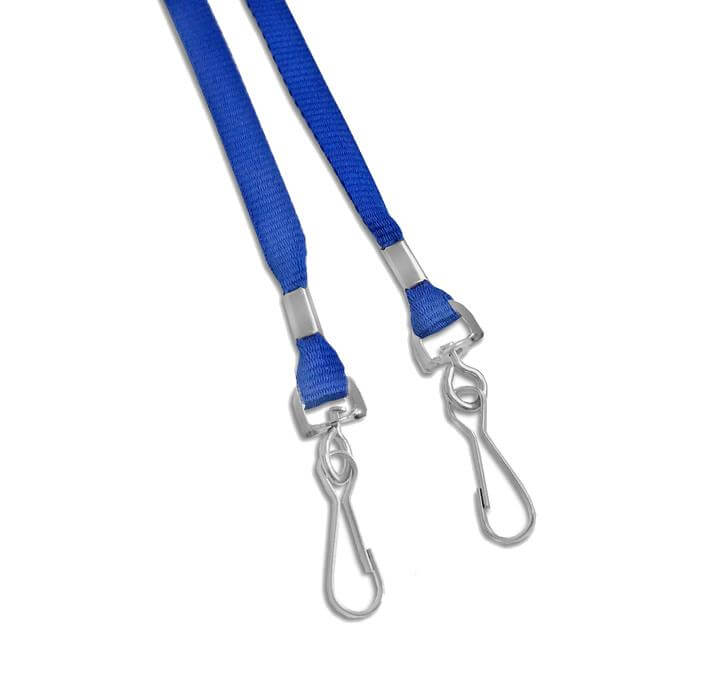 blue face mask lanyard swivel hook