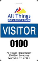 Visitor ID Badge – Custom or Pre-Printed Guest Passes