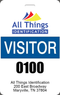 Visitor ID Badge – Custom or Pre-Printed Guest Passes