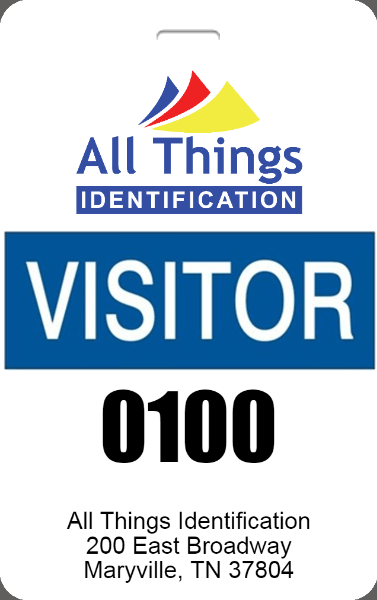 Visitor ID Badge – Custom or Pre-Printed Guest Passes