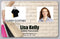 Employee ID Badge Template H-3