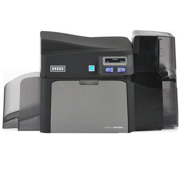 Fargo 52300 DTC4250e Dual-Sided Printer with Input-Output Hopper and Ethernet Capability - All Things Identification