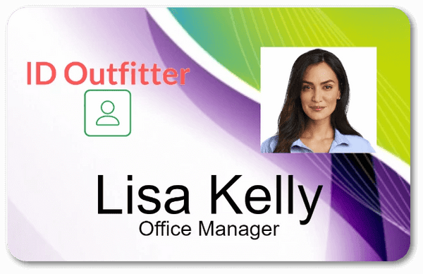 Employee ID Badge Template H-1