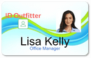 Employee ID Badge Template H-1