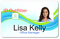 Employee ID Badge Template H-1