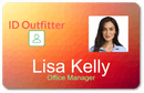 Employee ID Badge Template H-1