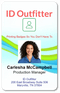 Employee ID Badge Template V-3