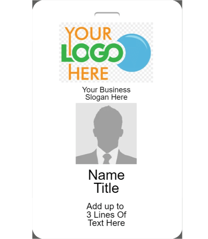 Employee ID Badge Template V-3