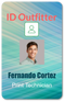 Employee ID Badge Template V-1