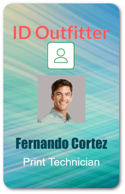 Employee ID Badge Template V-1