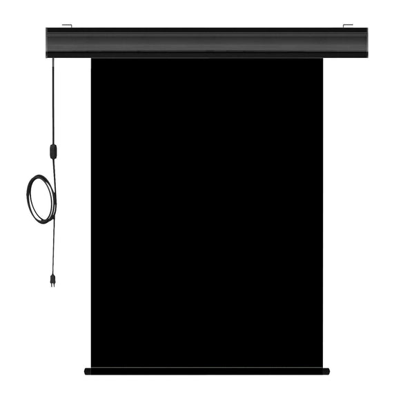 Motorized Photo Backdrop with IR Wireless Remote 36" x 48" - Black with Black Casing - All Things Identification