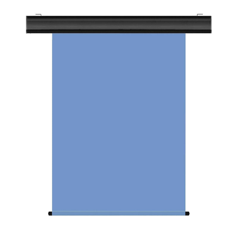 Motorized Photo Backdrop 36" x 48" - Light Blue with Black Casing - All Things Identification