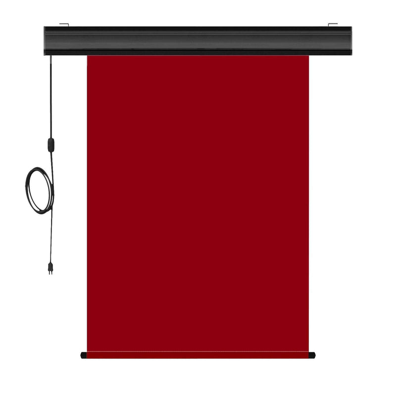 Motorized Photo Backdrop with IR Wireless Remote 36" x 48" - Red with Black Casing - All Things Identification