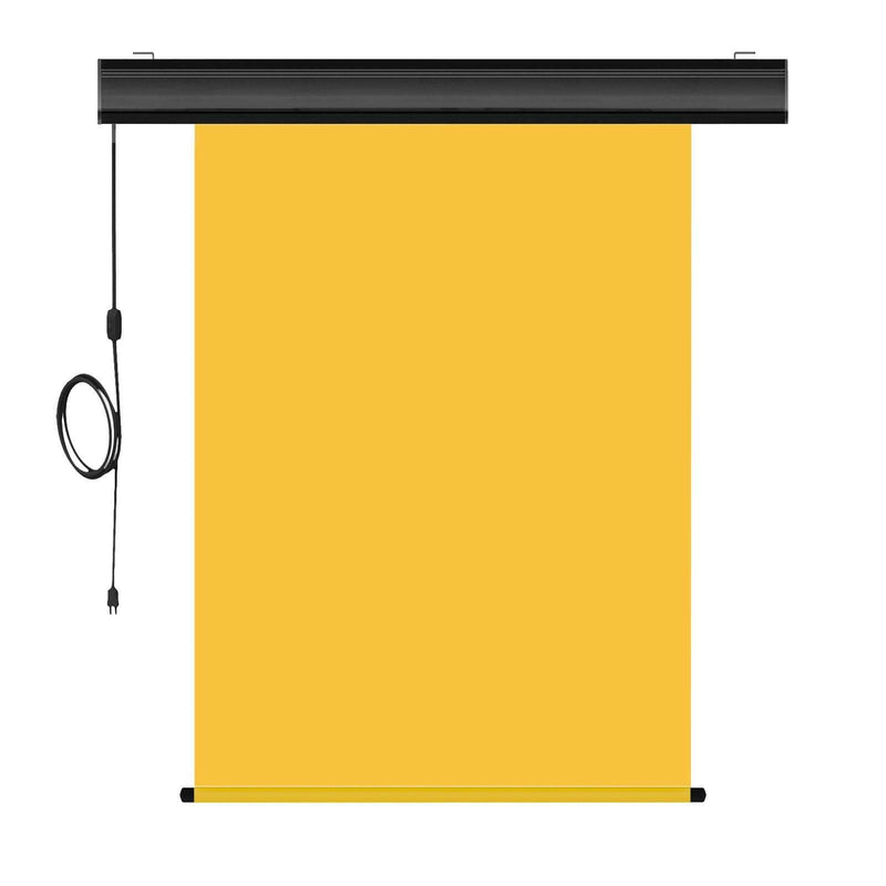 Motorized Photo Backdrop 36" x 48" - Yellow with Black Casing - All Things Identification
