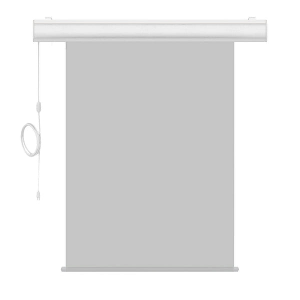 Motorized Photo Backdrop with IR Wireless Remote 36" x 48" - Grey with White Casing - All Things Identification