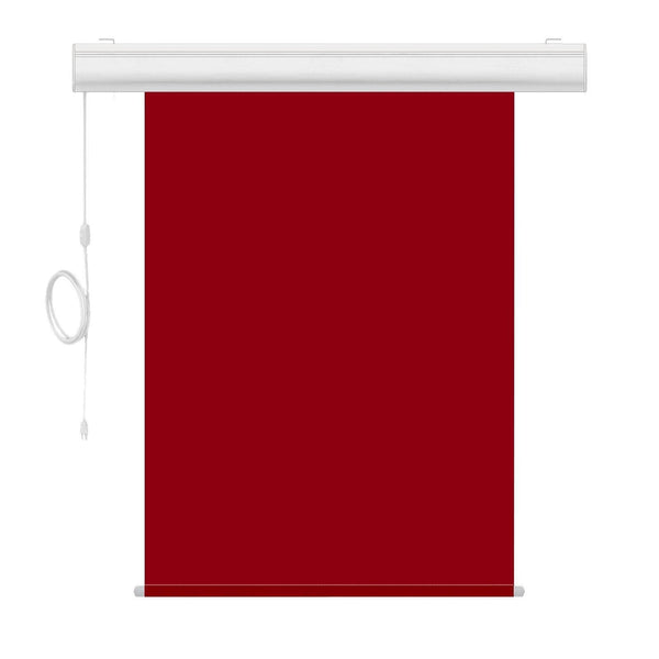 Motorized Photo Backdrop with IR Wireless Remote 36" x 48" - Red with White Casing - All Things Identification