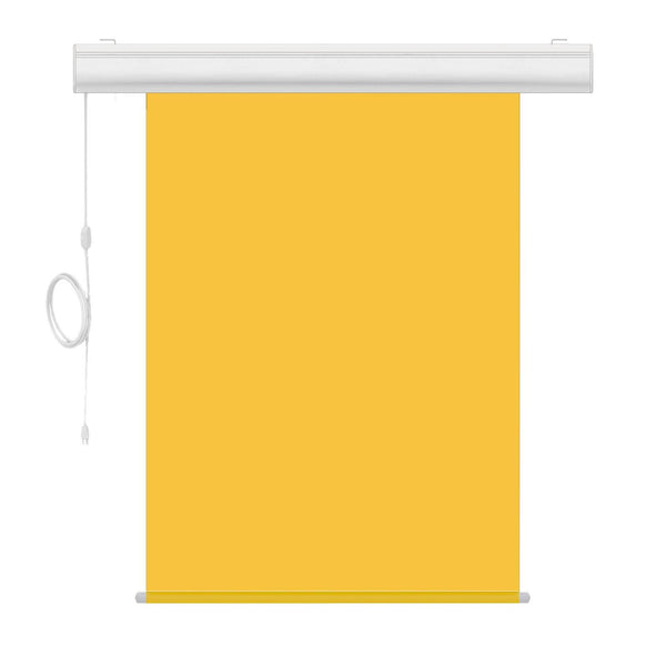 Motorized Photo Backdrop with IR Wireless Remote 36" x 48" - Yellow with White Casing - All Things Identification