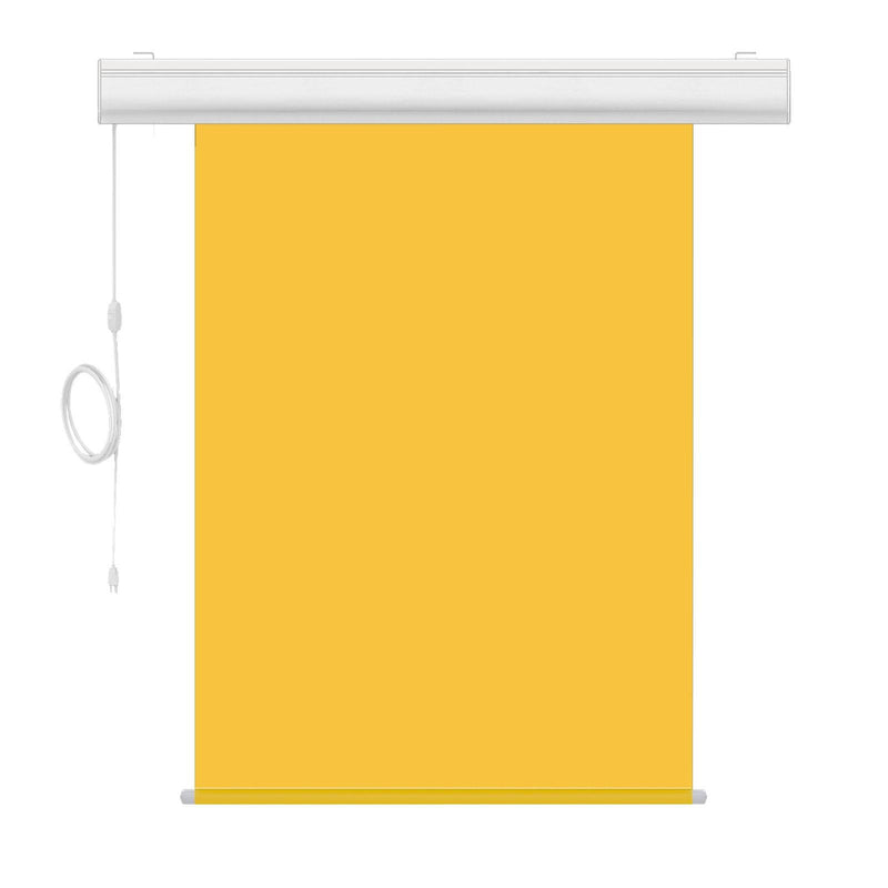 Motorized Photo Backdrop with IR Wireless Remote 36" x 48" - Yellow with White Casing - All Things Identification