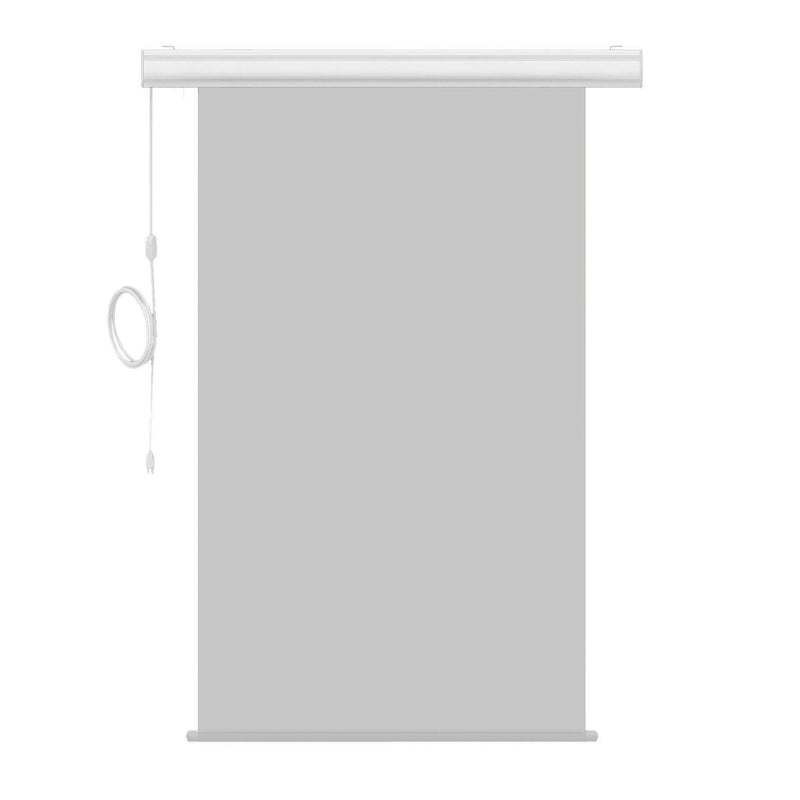 Motorized Photo Backdrop 48" x 84" - Grey with White Casing - All Things Identification