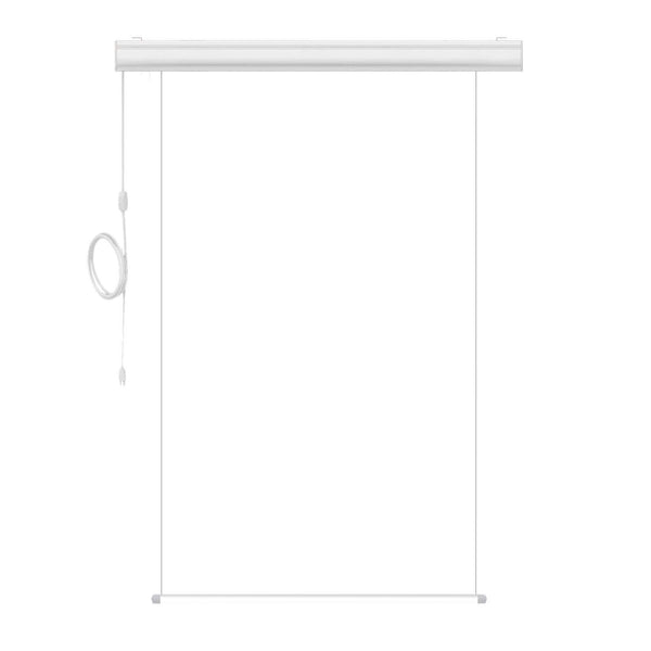 Motorized Photo Backdrop with IR Wireless Remote 48" x 84" - White with White Casing - All Things Identification