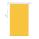 Motorized Photo Backdrop 48" x 84" - Yellow with White Casing - All Things Identification