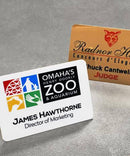 5 - Name Tags - Full Color Aluminum with customization (2"x3") - All Things Identification
