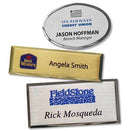 5 - Name Tags - Executive Metal with customization (1"x3") - All Things Identification