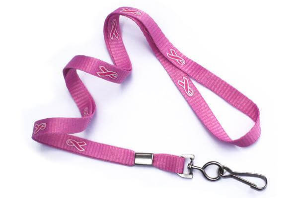 Breast Cancer Awareness Lanyards - 3-8" Wide - All Things Identification