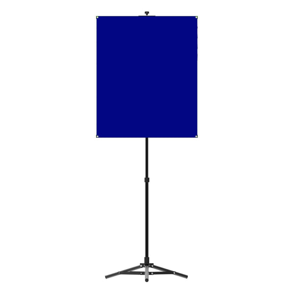 Portable Photo Backdrop Stand with Royal Blue Backdrop - All Things Identification
