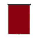 Retractable Photo Backdrop  Black Casing,   36" x 48" - RED - All Things Identification