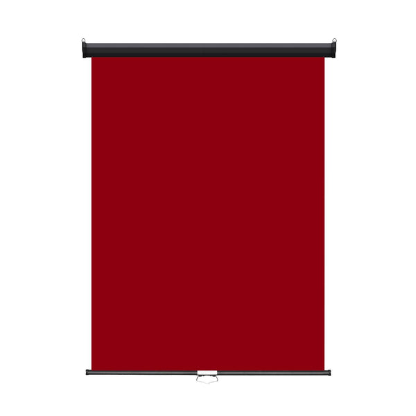 Retractable Photo Backdrop  Black Casing,   36" x 48" - RED - All Things Identification